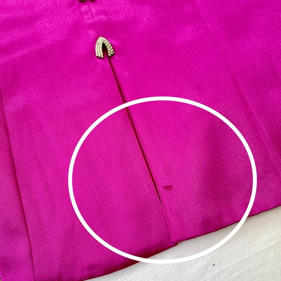 VTG PINK SATIN 3 Piece SUIT JACKET SKIRT & VEST RHINESTONES Dance Party - Picture 7 of 15